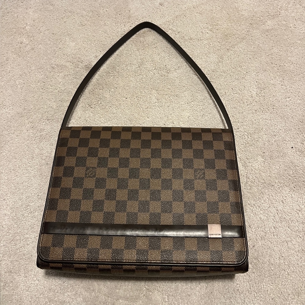 AUTHENTIC LOUIS VUITTON Damier Ebene Tribeca Carre